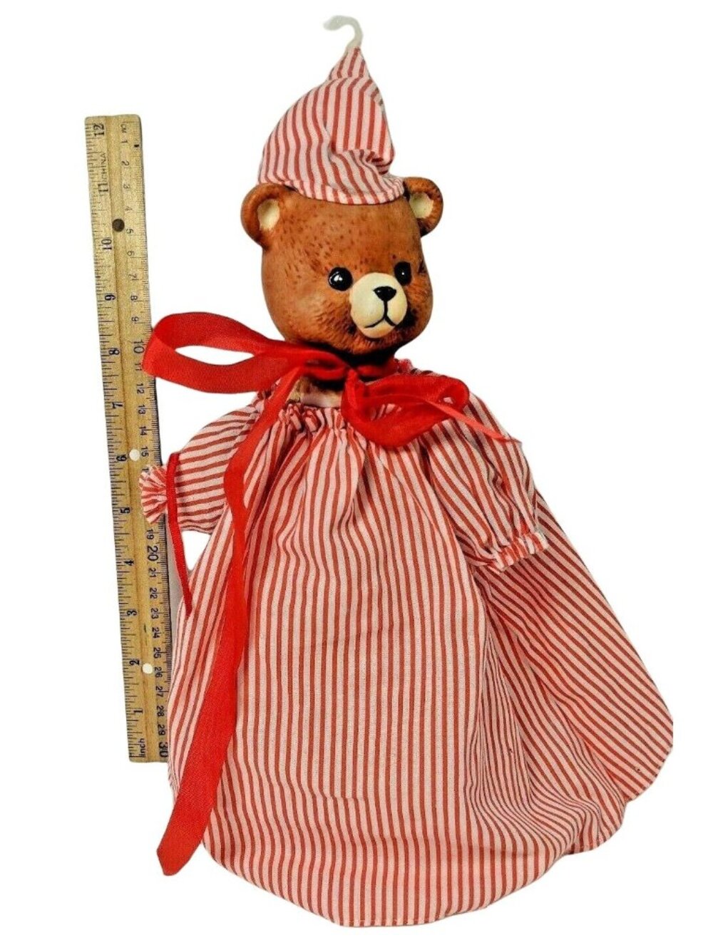 Teddy Bear Christmas Tree Top with Green Garland C125